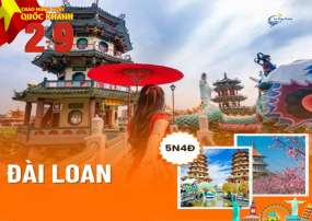 Tour Du Lịch Đài Loan 5 Ngày 4 Đêm Lễ 2/9 (Bay Eva Airways 5 sao)